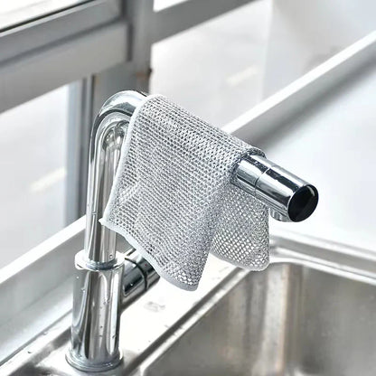 Non Scratch Dish Wash Cloth (Pack Of 5) قماش غسيل أطباق بدون خدش 5 قطع
