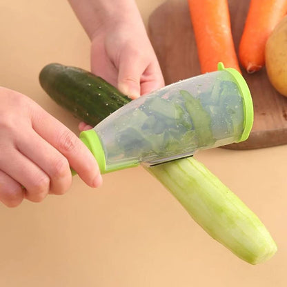 Vegetable Peeler With Storage | 2 in 1 مقشرة خضروات مع خزانة 2 في 1