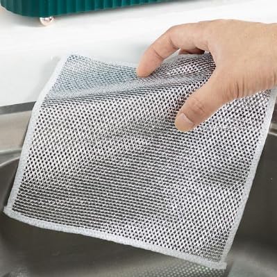 Non Scratch Dish Wash Cloth (Pack Of 5) قماش غسيل أطباق بدون خدش 5 قطع
