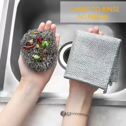Non Scratch Dish Wash Cloth (Pack Of 5) قماش غسيل أطباق بدون خدش 5 قطع