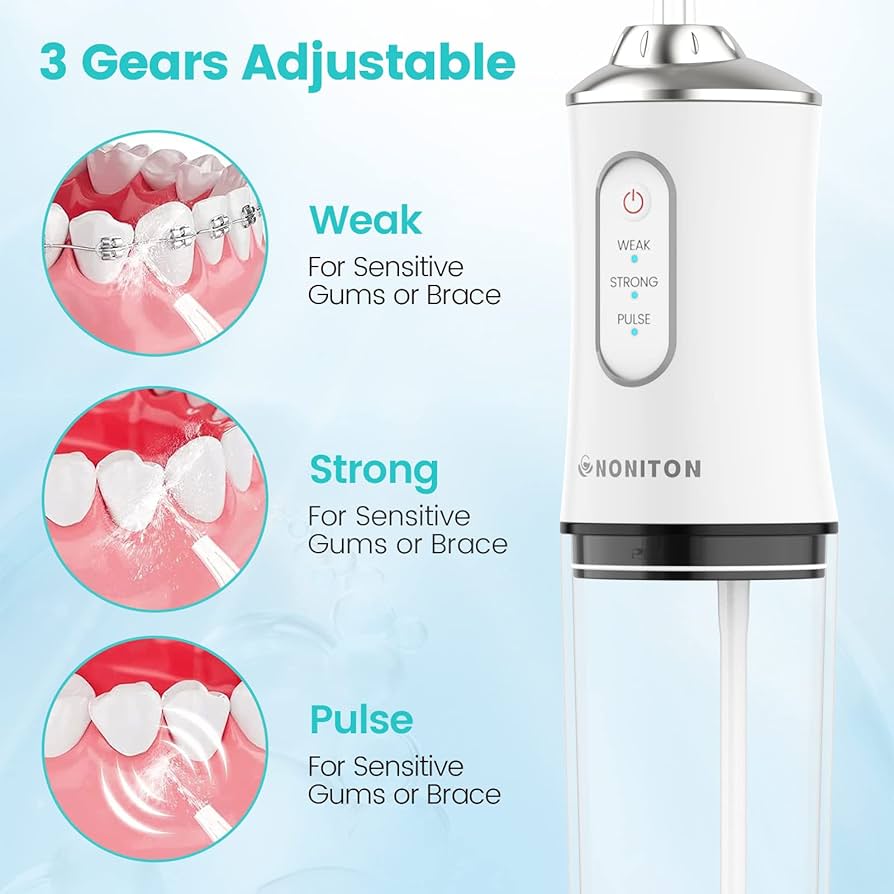 Water Dental Flosser Kit | 5-in-1 طقم خيط أسنان مائي 5 في 1