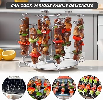 Air Fryer Grill Stainless steel Skewers أسياخ شوي من الستانلس ستيل للقلاية الهوائية