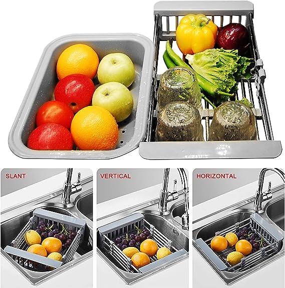 Expandable Draining Rack رف تصفية قابل للتوسيع