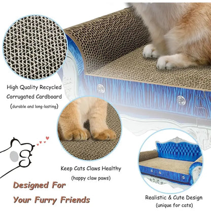 Luxury Cardboard Cat Scratching Post Sofa