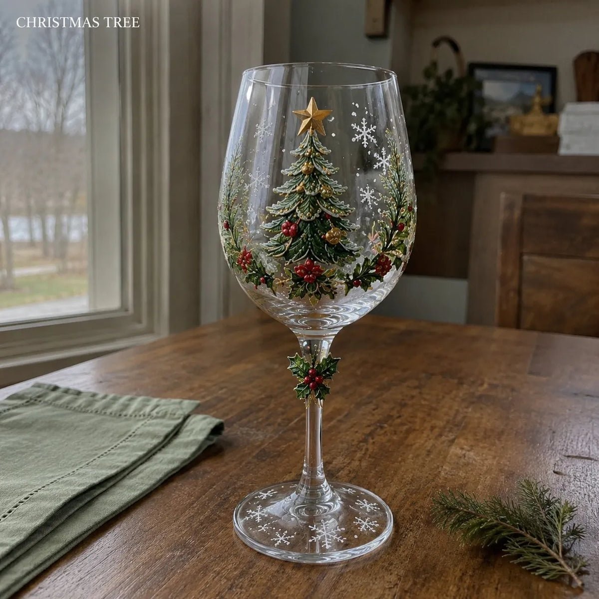 🎁Christmas Wine Glass Collection Gift Box Set✨