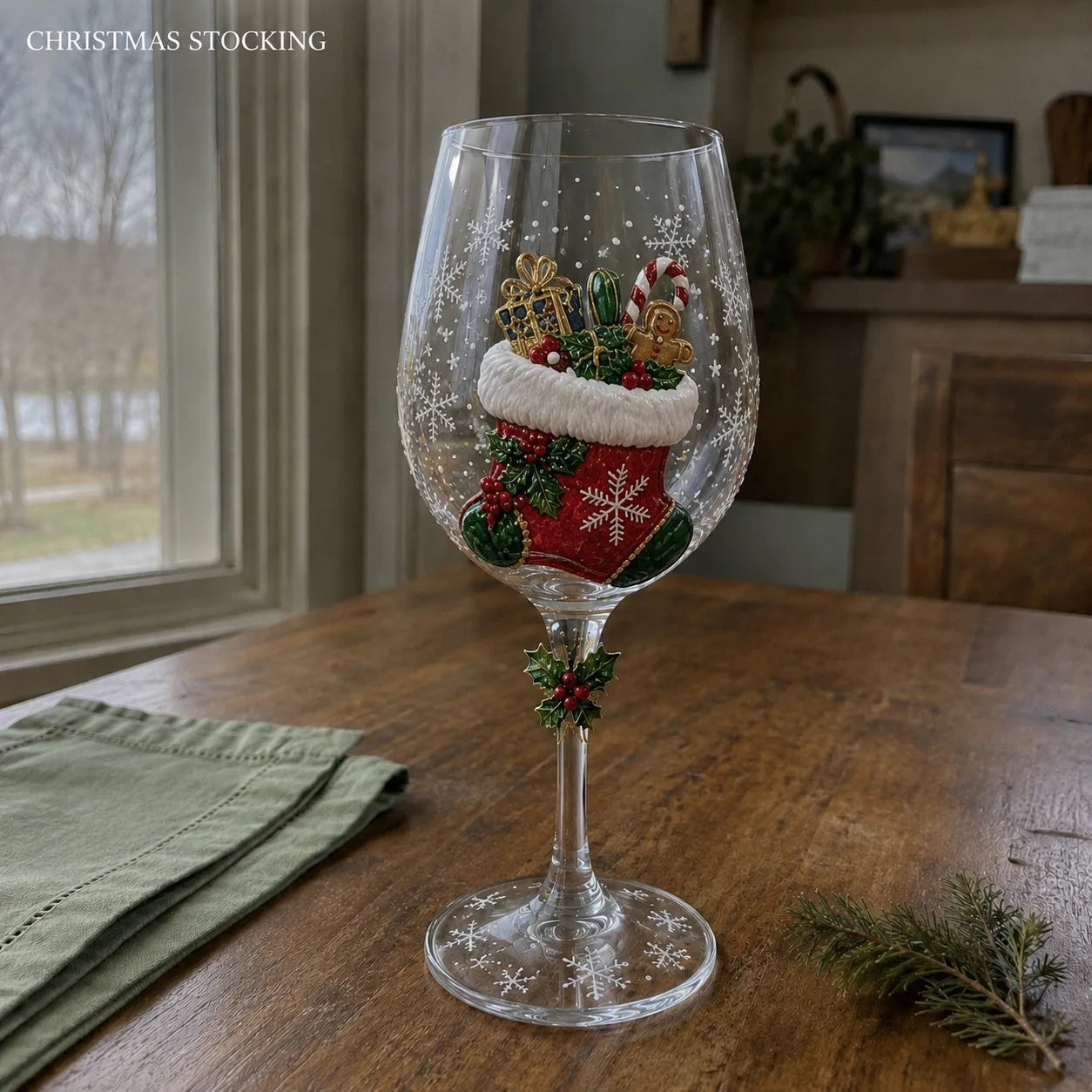 🎁Christmas Wine Glass Collection Gift Box Set✨