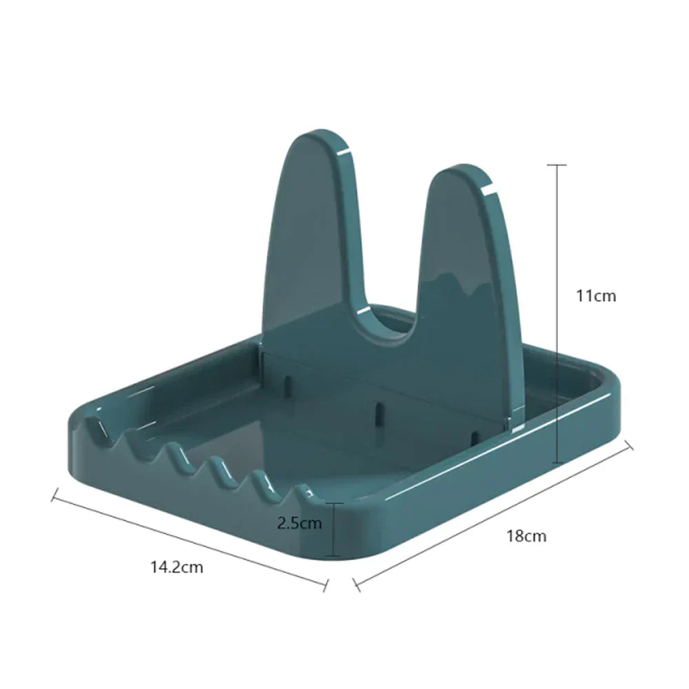 Foldable Pot Lid Rack Plastic Holder Stand حامل أغطية القدور قابل للطي