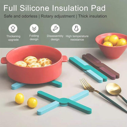 Foldable Trivet for Hot Dishes حامل أواني ساخنة قابل للطي