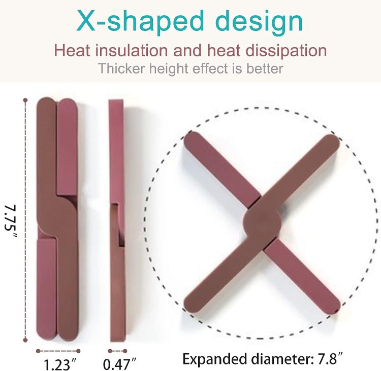 Foldable Trivet for Hot Dishes حامل أواني ساخنة قابل للطي