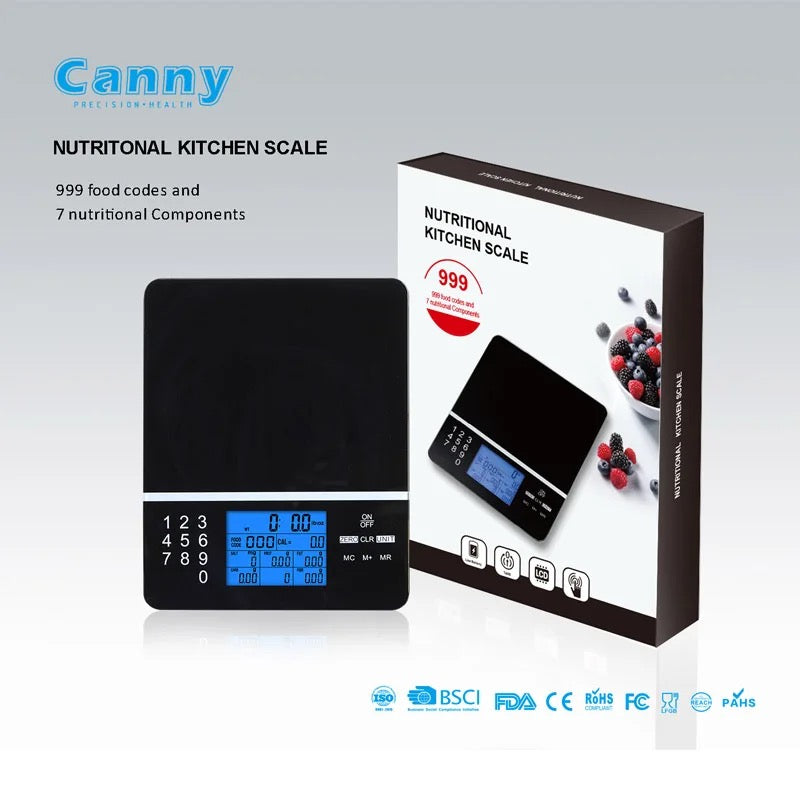 Smartek™ Nutritional Food Scale With 999 Food Codes ميزان غذائي  بـ 999 كود غذائي