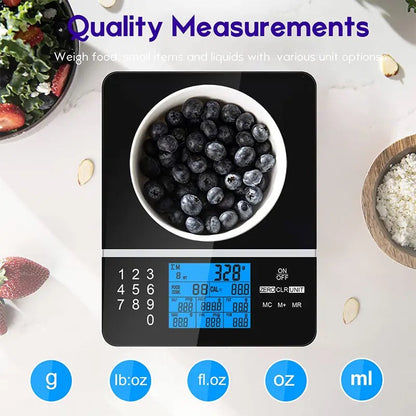 Smartek™ Nutritional Food Scale With 999 Food Codes ميزان غذائي  بـ 999 كود غذائي