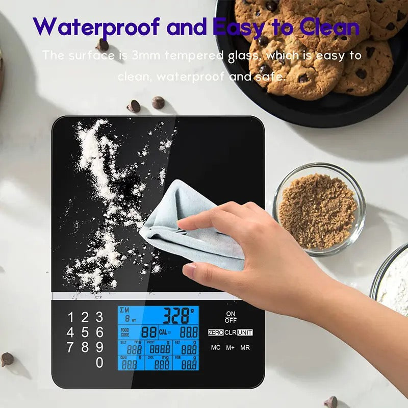 Smartek™ Nutritional Food Scale With 999 Food Codes ميزان غذائي  بـ 999 كود غذائي