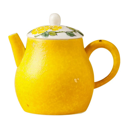 Imperial Blossom Hand-Painted Porcelain Teapot – Heritage Series