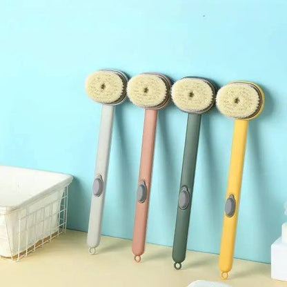 Long Handle Soap Dispenser Brush فرشاة بموزع صابون بمقبض طويل