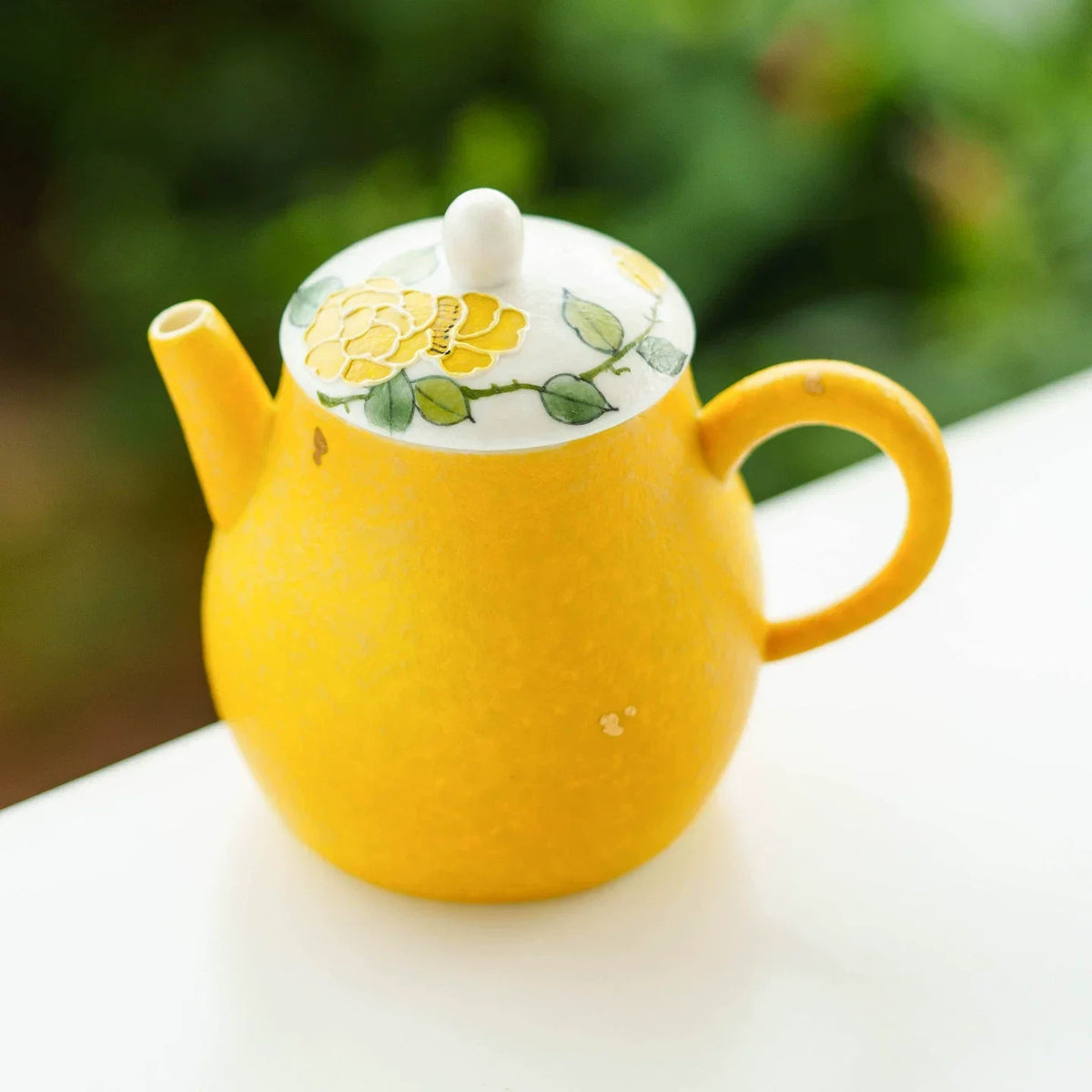 Imperial Blossom Hand-Painted Porcelain Teapot – Heritage Series