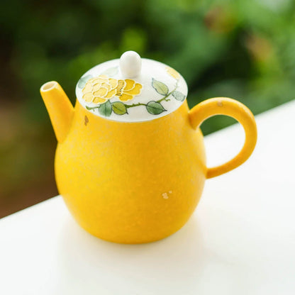 Imperial Blossom Hand-Painted Porcelain Teapot – Heritage Series