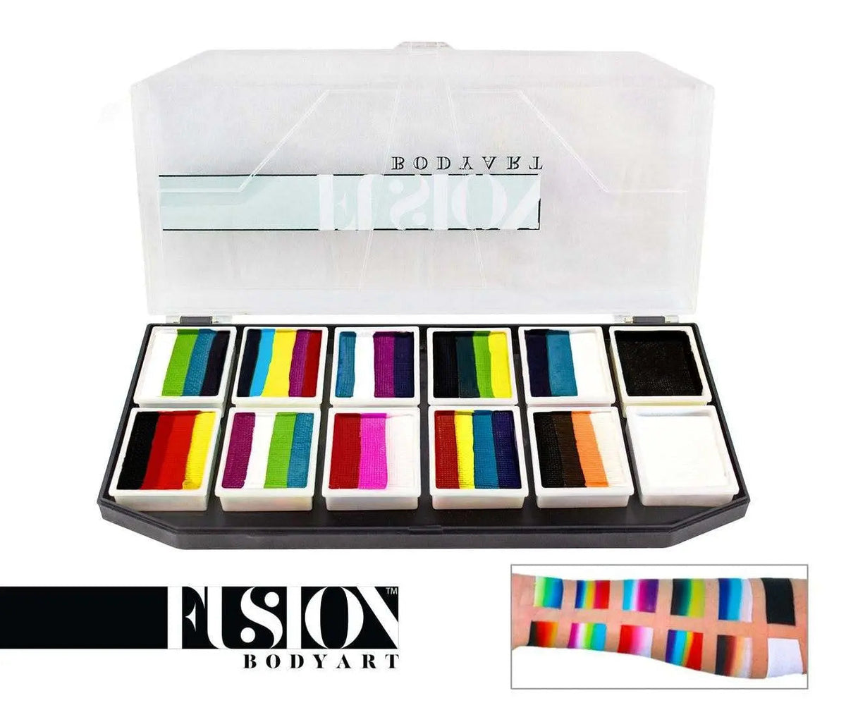 Fusion Body Art  Face Painting Palette - Rainbow Explosion
