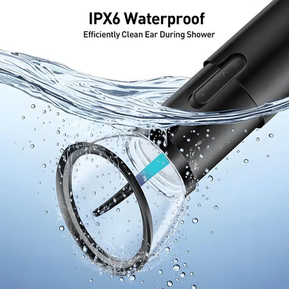 Electric Earwax Removal Kit with IPX6 Water Resistance