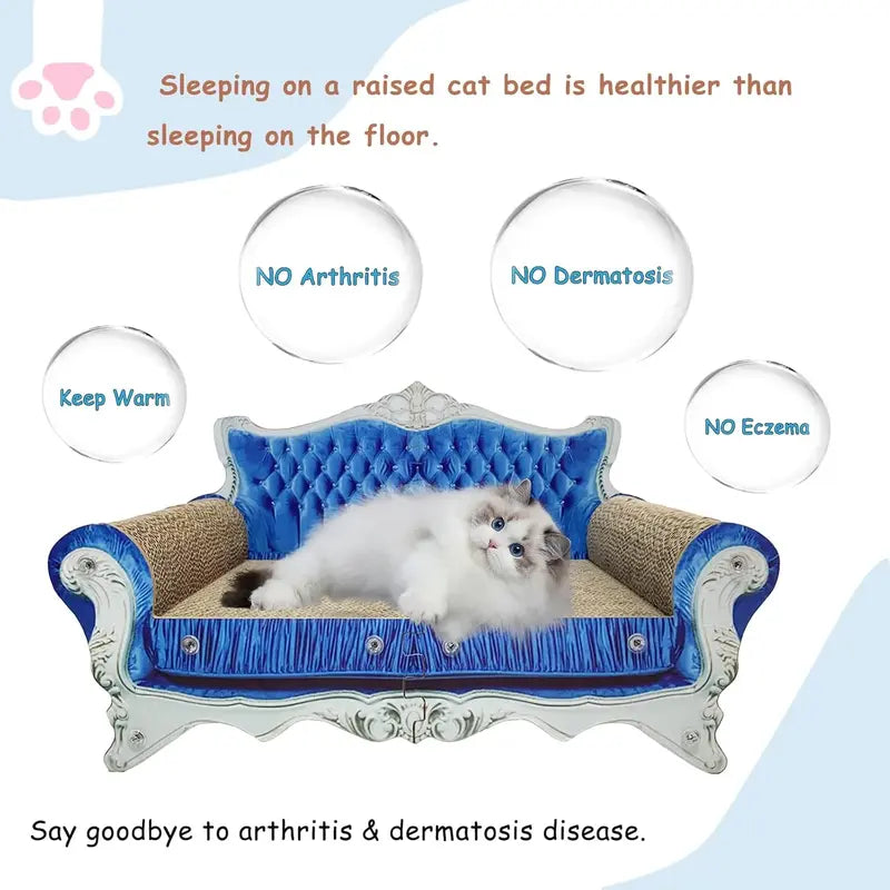 Luxury Cardboard Cat Scratching Post Sofa
