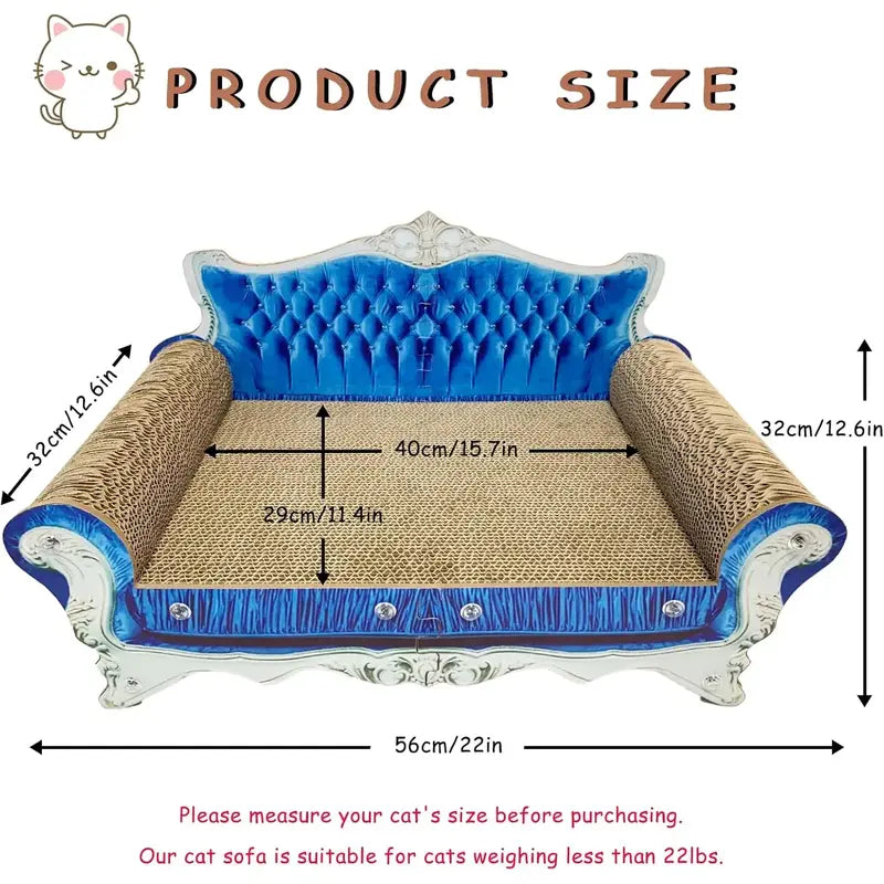 Luxury Cardboard Cat Scratching Post Sofa