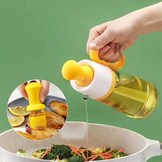 Oil Dispenser With Brush موزع زيت مع فرشاة