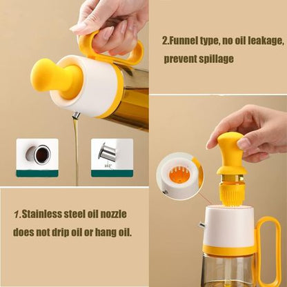 Oil Dispenser With Brush موزع زيت مع فرشاة