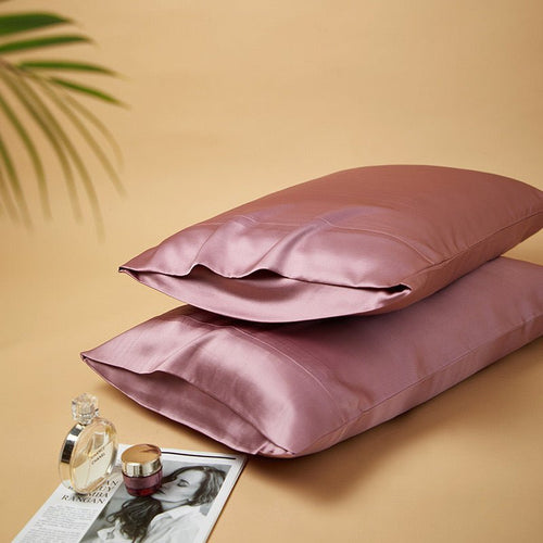 Silky Gift Box: 6A Grade 100% Organic Mulberry Silk Pillowcase Set of 2 Pcs - 30 Momme, Pure Silk on Both Sides